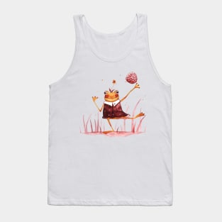 Happy frog with raspberry Tank Top